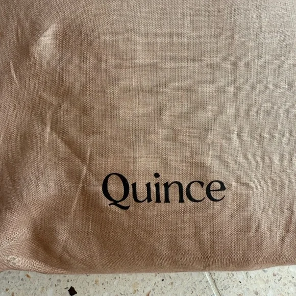 Quince European Linen Sheet Set (with flat sheet) Queen Desert Sunset. NWOT - Picture 7 of 7